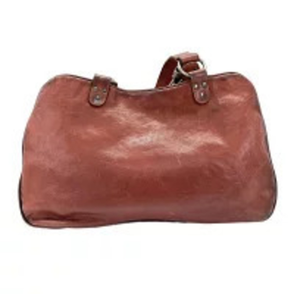 Christian Dior Leather Gaucho Handbag Brown